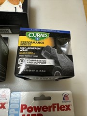 NIB Sports Wrap PowerFlex Self-Adhering , Black , 2” Lot Plus Sports Wrap.