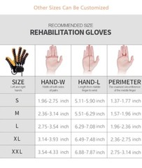 XUETAO Right Hand Rehabilitation Left Hand Training Gloves /Hand Size XL