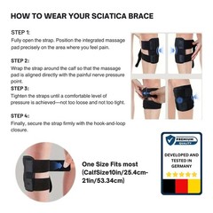 Sciatica Pain Relief Brace with Dual Removable Pressure Pads – Adjustable Acu…