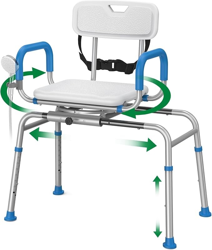 Loyoda Sliding Shower Chair Tub Transfer Bench