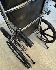 Medline Excel Reclining Wheelchair / Black Vinyl / Used / Great Condition