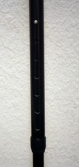 Black/Dark Gray Carbon Fiber Cane Mobility Aid Walking Stick, Adjustable, Strong