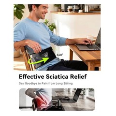 Black and Gray Lumbar Support Belt (A94)