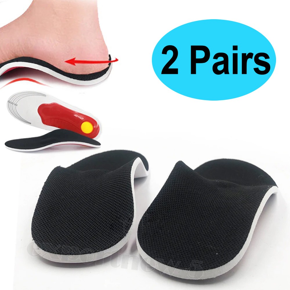 Orthotic Insoles High Arch Support Inserts Plantar Fasciitis Flat Feet Foot Pad