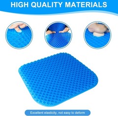 Gel Seat Cushion for Office & Wheelchair – Thick, Soft, and Pain Relief