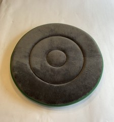 Ehucan 360 Degree Rotating Swivel Seat Cushion for Elderly – Gray W/ Green Trim