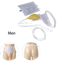1000ml Reusable Male Portable Urinal Pee Holder Bag for Urinary Incontinence Aid