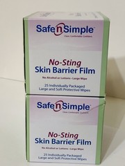 Safe n‘ Simple SNS00807 No Sting Skin Barrier Wipes 2BX/25EA Exp.2027