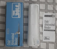 DALE Abdominal Binder White REF 810 Fits 12″ 30-45″ Surgical Relief Pressure LN