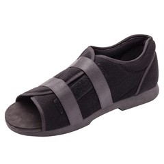 Ossur Black Soft Top Post-Op Shoe Large Hook and Loop 18017
