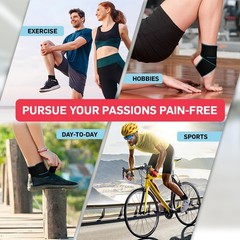 1 PCS Ankle Brace Support Tendonitis Achilles Pain Relief Blue Men Women