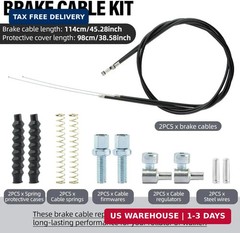 14Pcs Brake Cable Drive Rollator Replacement Parts, 45″ Brake Cable Roll