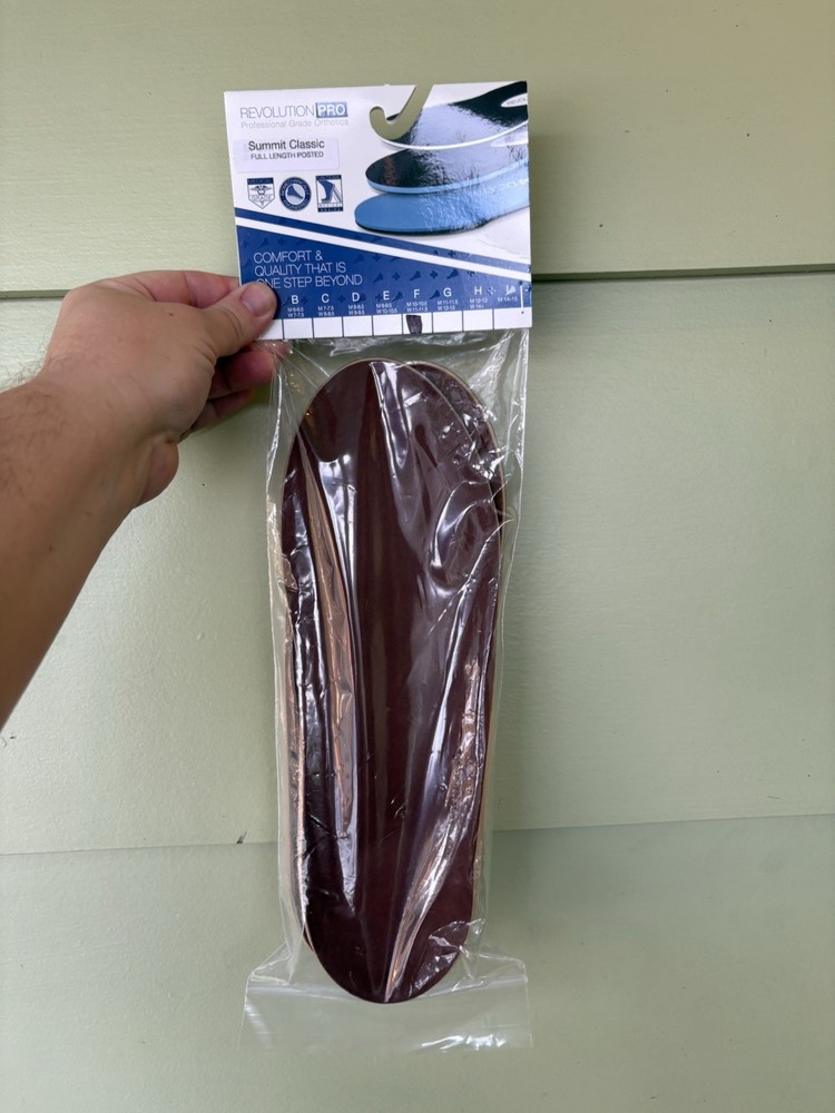 JM Orthotics Revolution Pro Summit Classic Full Length Insert F -M 10 10.5 W 11