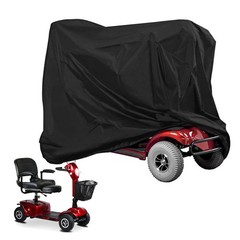 Mobility Scooter Cover,Waterproof Wheelchair Cover for 55x26x36inches, Black