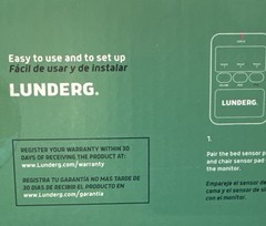 Lunderg EARLY ALERT BED ALARM SYSTEM w/ CHAIR ALARM PAD