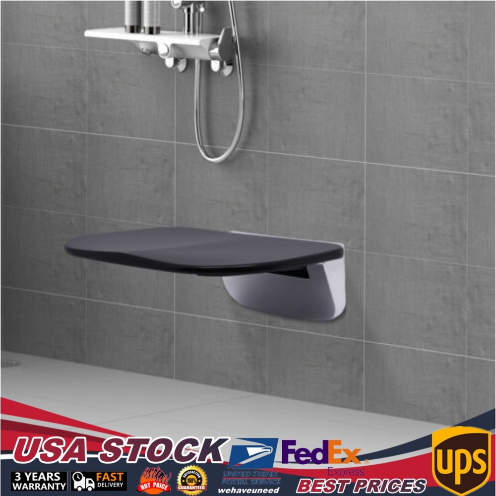 14″ Folding Shower Seat Wall Mounted Bench Modern Bathroom Shower Stool 440lbs