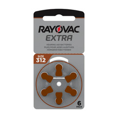 36x Rayovac Extra Advanced 312 Hearing Aid Batteries PR41 1.45V Zinc Air