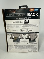 New Copper Fit CFRRBK1SZ-001-OS Back Support Brace – Black Hot And Cold