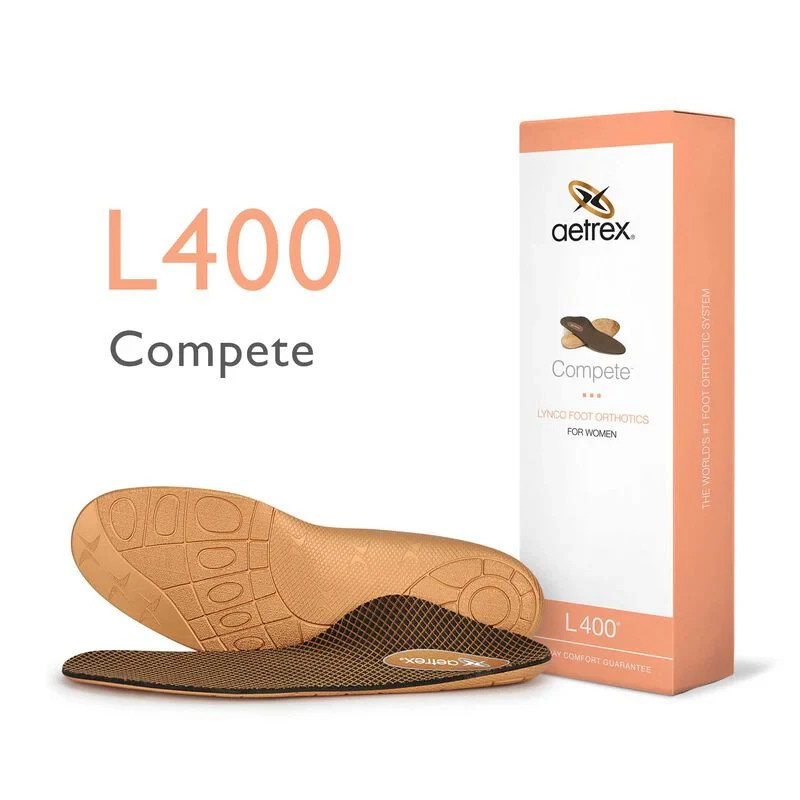 Aetrex Lynco L400 Women’s Orthotic Insoles – Arch Support & Heel Pain Relief