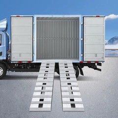 2Pcs 60″x12″ Aluminum 6000 LBS Truck Car Auto Trailer Ramps Hook End Knife New