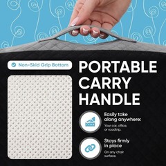 Large Seat Cushion 19” x 17” x 3” Memory Foam for Office Chair, Wheelchair Cu…