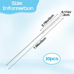 Hearing Aid Cleaning Tools 10 Pcs Brush Accessories Tube Cleaner Earbuds