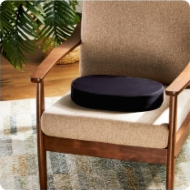 Equate Foam Ring Cushion 100% Polyurethane (Black) 16.5″ x 12.5″ x 2.75″ [G2]