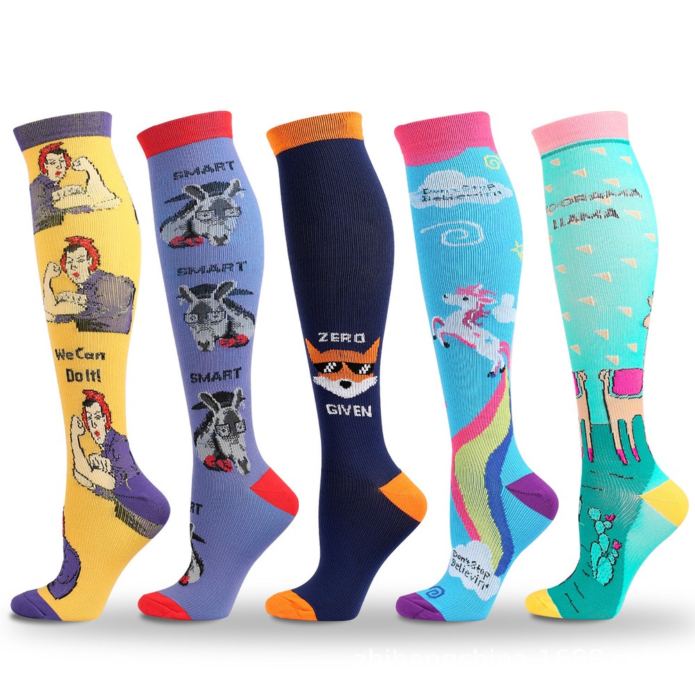 5 Pairs Compression Socks for Men Women Circulation Running Medical 20-30 mmHg