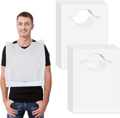 Nonley Disposable Bibs 30/50/100 Pack -Disposable Adults Bibs for Elderly Women