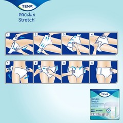 TENA Stretch Super Adult Briefs Heavy Absorbency Bariatric Brief 3XL 61391 32 Ct