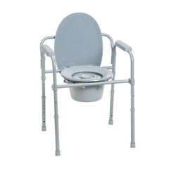 DRIVE folding COMMODE, NEW, Sealed, 11148-1, powder coated steel, arm rests 350#