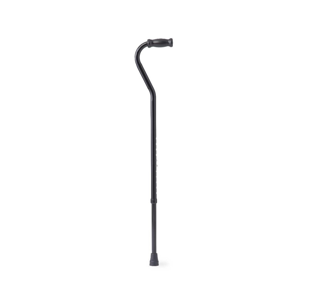Tall Bariatric Offset Handle Adjustable Walking Cane 500 lb Capacity
