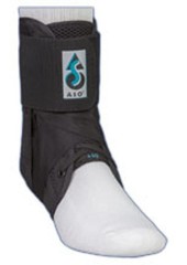 Med Spec ASO Ankle Stabilizer Medium Black Lace-Up Brace for Sprains & Injury