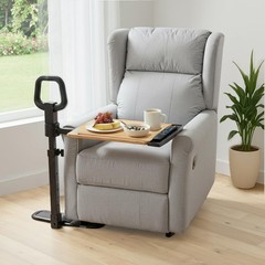 PELEGON Tray Table, 360° Swivel Table Size: 14.8″ (L) x 16″ (W), Wood