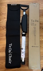 32.2″ Small STEP2GOLD Ta-Da Chair Portable Walking Stick Cane with Seat Foldable