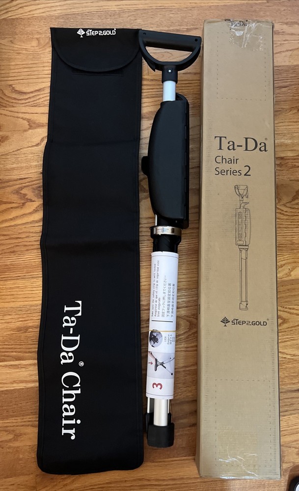 34.2″ STEP2GOLD Ta-Da Chair Portable Walking Stick Cane with Seat Foldable