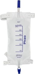 Pack of 3 Urinary Drainage Bags, 600ml with Anti-Reflux Valve and Cloth Straps