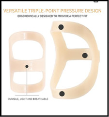 Oval Finger Splints, 5PCS Trigger Splint for Size 6,7,8,9,10