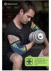 Elbow Brace Compression Sleeve Athletic Elbow Support for Tennis Golf MEDIU