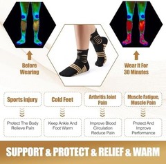 NEENCA Copper Compression Socks, Medical Ankle Support Socks for Injury Recov…