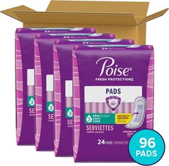 Poise Incontinence Pads & Postpartum Incontinence Pads, 3 Drop Light Absorbency!