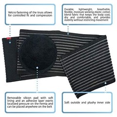 Umbilical Hernia Support Belt for Men & Women – 6.25″ Abdominal Binder, Post-Sur