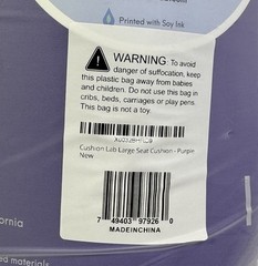 Cushion Lab Large Pressure Relief Seat Cushion Purple New