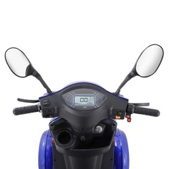 800W Four Wheels Travel Mobility Scooter 60V Blue Battery Motor for Adult Senior