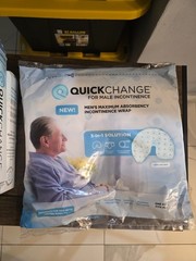 24 QuickChange Male Urine Management Wrap Incontinence One Size 8ct x 3SEALED