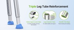 Space-Saving Triangular Shower Chair for Inside Shower with EVA Pad, 400 lbs