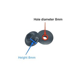 (4) Black Cone Spacers and (2) Replacement Axles for Wheelchair Caster Wheels.