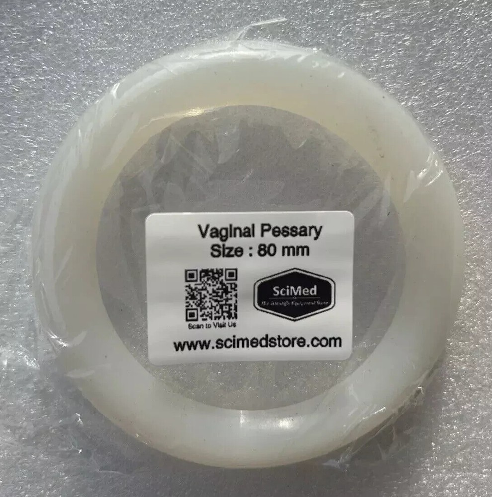 80 mm Size Pessary RING White Silicone Pelvic Prolapse USA SELLER