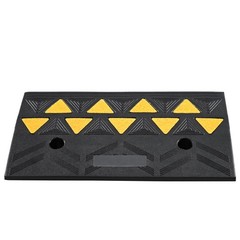 4.25″Heavy Duty Rubber Driveway Ramp 11.8″W×19.7″L 15 Ton Load