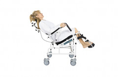 Reclining Shower Commode Transport Chair